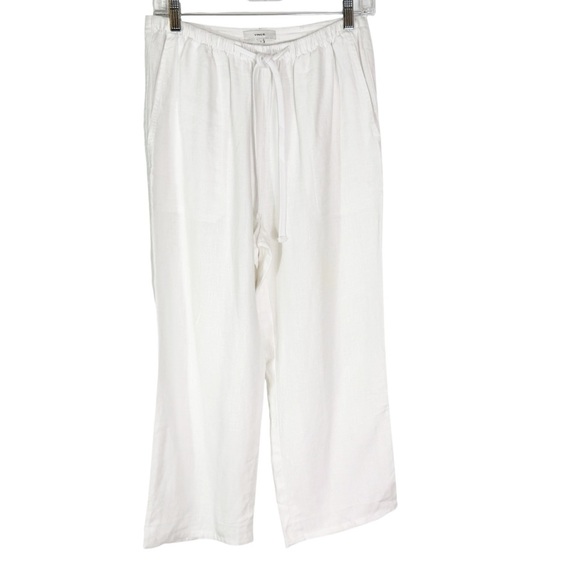 Vince Hemp Drawstring Tie Front White Pants Size S - Picture 7 of 14